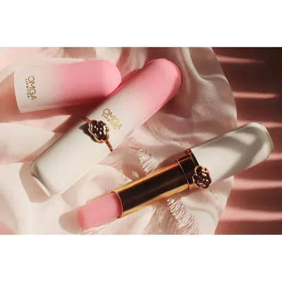 OMGA peach color Lip balm-buy 1 get 1