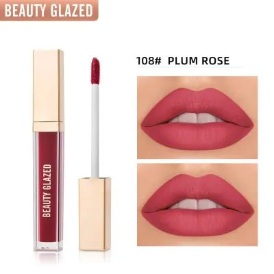 BEAUTY GLAZED TRUE MATTE LIPSTICK(108-Plum Rose)