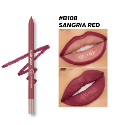 Beauty Glazed LIPLINER-108-SANGRIA RED