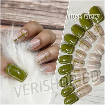 Olive Green Nail