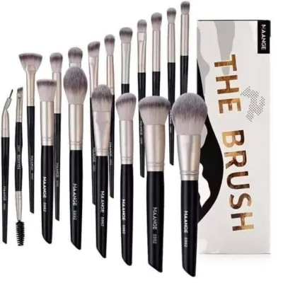 MAANGE 18pcs New Makeup The Brush Box - Black