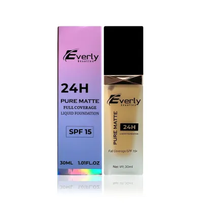 Everly Beauties Full Coverage Foundation-WARM BEIGE
