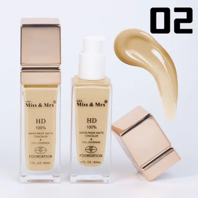 MISS & MRS HD FOUNDATION# SHADE -02-LIGHT GOLDEN