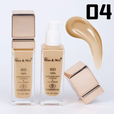 MISS & MRS HD FOUNDATION# SHADE -04-HONEY