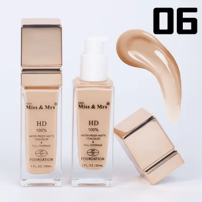 MISS & MRS HD FOUNDATION# SHADE -06-SOFT IVORY