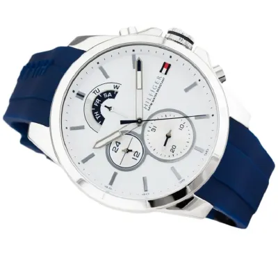 Tommy Hilfiger Men's Cool Sport Stainless Steel Quartz Watch with Silicone Strap