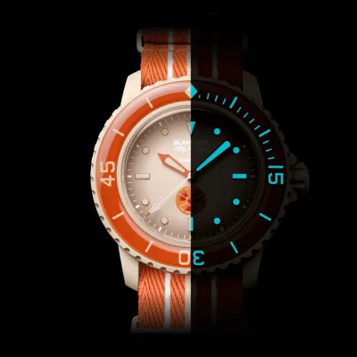 Blancpain X Swatch- ARCTIC OCEAN  Bioceramic Scuba Fifty Fathoms Collection