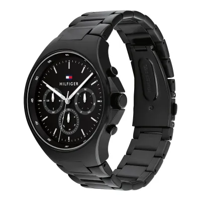 Tommy Hilfiger Justin Black Dial Men's Watch