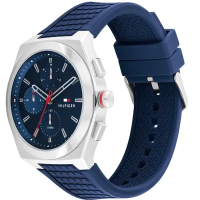 Tommy Hilfiger Conor Blue Silicon Strap Men's Watch