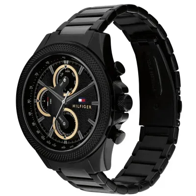 Tommy Hilfiger Clark Multifunction Black Dial Watch