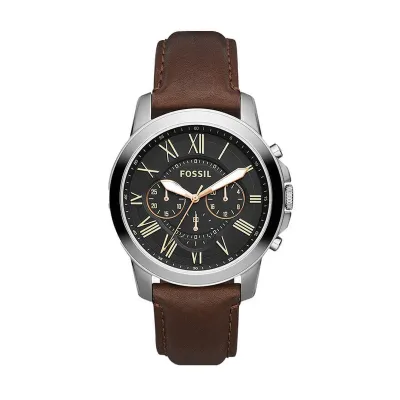 Fossil Grant series Brown Chronograph Leather Men's watch