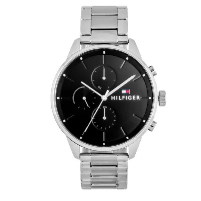 TOMMY HILFIGER SILVER STAINLESS STEEL MEN'S WATCH