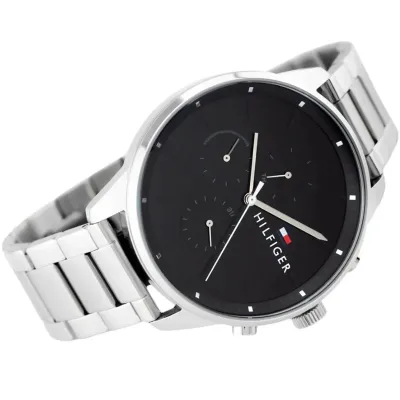 TOMMY HILFIGER SILVER STAINLESS STEEL MEN'S WATCH