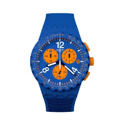 Swatch Chrono Watch Primarily Blue