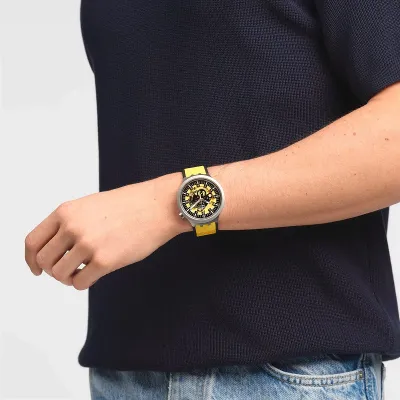 Swatch Quartz Big Bold Irony Casual Watch Dark Irony