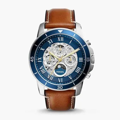 Fossil Grant Sport Automatic Luggage Leather Men's Watch 