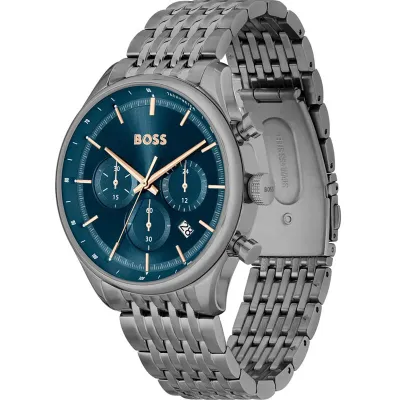 Hugo Boss Gregor Chronograph Blue Dial Men's Watch 