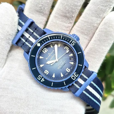 Blancpain X Swatch- ATLANTIC OCEAN  Bioceramic Scuba Fifty Fathoms Collection