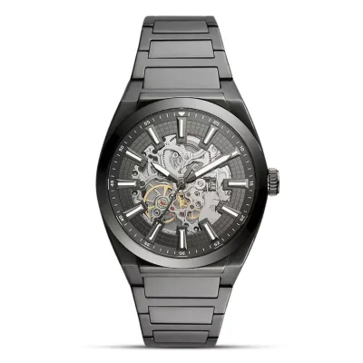 Fossil Everett Automatic Smoke Stainless Steel Men’s Watch
