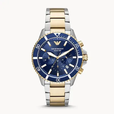 Emporio Armani Men's Chronograph Two-Tone Stainless Steel Watch 