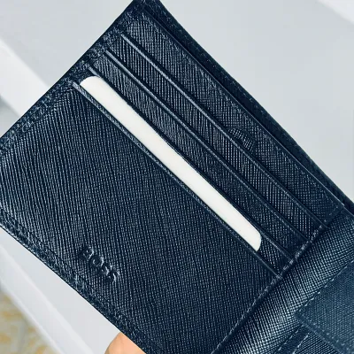 Hu'go Bo'ss Short Wallet -Navy