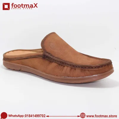 Leather half shoes for men
