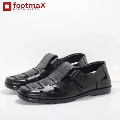 Genuine leather cycle shoes sandals for men