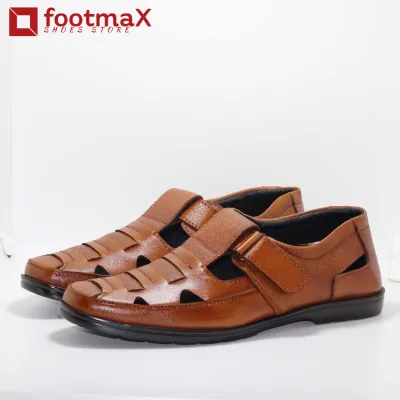 Genuine leather cycle shoes sandals for men