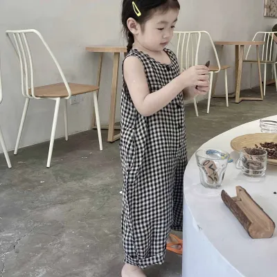 Mini Check Jumpsuit TD57