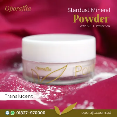 Oporajita Stardust Mineral Powder (Translucent) with SPF 15 Protection