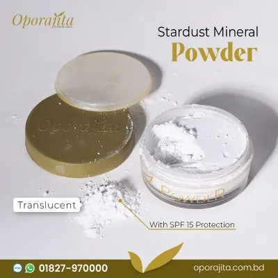 Oporajita Stardust Mineral Powder (Translucent) with SPF 15 Protection