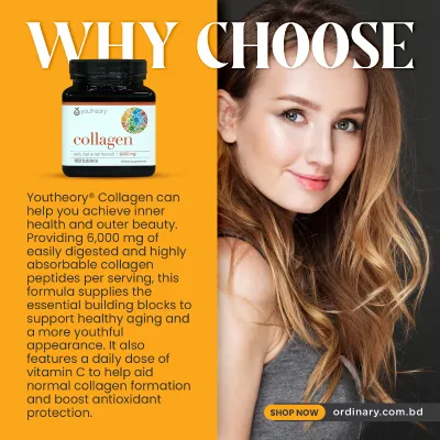 Youtheory Collagen + Biotin Skin, Hair & Nail Formula 160 Tablets