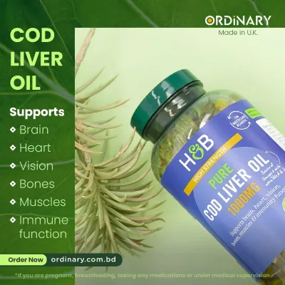 H&B Pure Cod Liver Oil 1000mg 240 Capsules