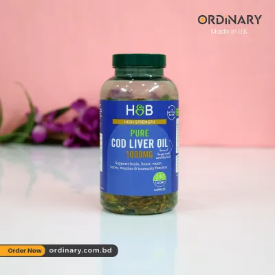 H&B Pure Cod Liver Oil 1000mg 240 Capsules