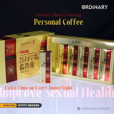 Korean Red Ginseng extract Healthy Time Coffee  (Full Box)