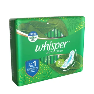 Whisper Sanitary Napkin Ultra Clean-8Pads