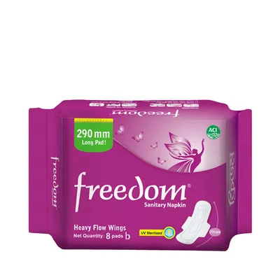 A10 Aci Freedom Heavy Flow Sanitary Napkin 8 - pads