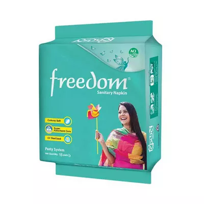 A4 Freedom Panty System Sanitary Napkin 15 - pads