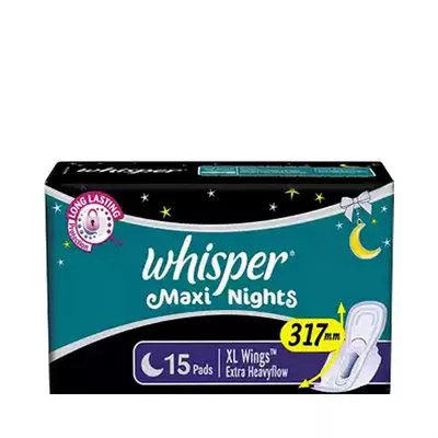 B3 Whisper Maxi Nights Wings Sanitary Napkins Xl 15 - pads