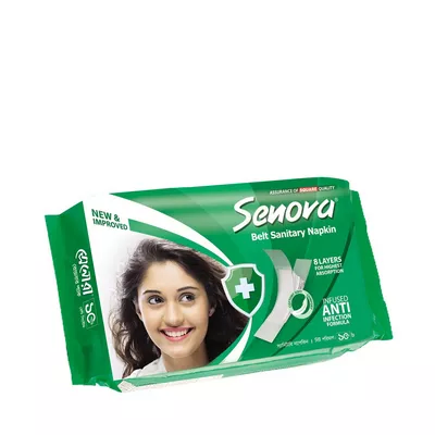 C3 Senora Sanitary Napkin Regular Flow Belt 10 - pcs