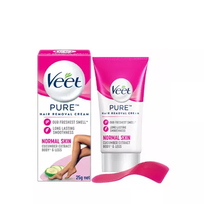 Veet Pure Hair Removal Cream Normal Skin With Cucumber Extract 25 - gm