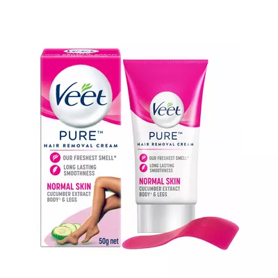 Veet Pure Hair Removal Cream Normal Skin With Cucumber Extract 50 - gm