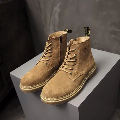 British Style Retro High-Top Boots