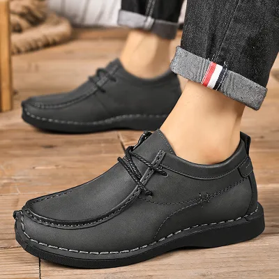 Men's Leather Elevator Oxfords  Stylish Shoes