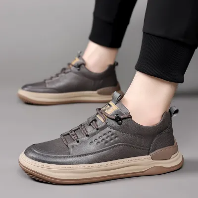 Men's Breathable  Comfortable Leather Sneakers