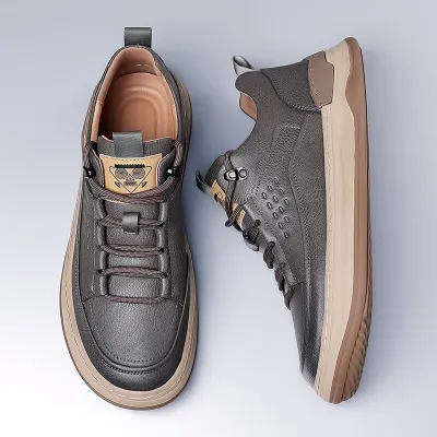 Men's Breathable  Comfortable Leather Sneakers