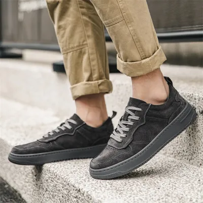 Casual Men's Footwear in a Genuine Faux Suede Style