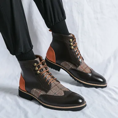 British Style Men’s Leather Ankle Boots