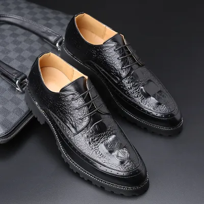 English Style Pointy Toe Formal Shoes