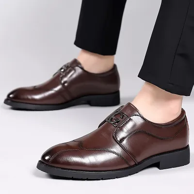 Men's Genuine Leather Pointy Toe Formal Shoes